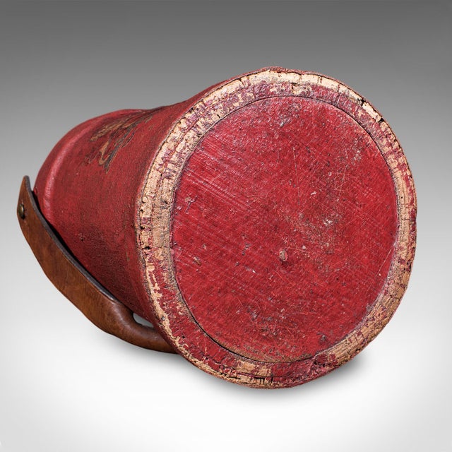 Antique Decorative Stick Stand, English, Leather, Basket, Storage Bin, c.1920 For Sale - Image 9 of 9