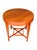 Baker Furniture Company Late 20th Century Baker Furniture Milling Road Federal Regency Cherry Toned Round Side Table | Vintage Occasional Tea Table For Sale - Image 4 of 14