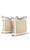 Light peach heavy linen embellished with grosgrain ribbon on the edges to give a cute touch. The ribbon makes others look...