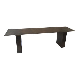 8 Foot Long Custom Made Bronze Console For Sale