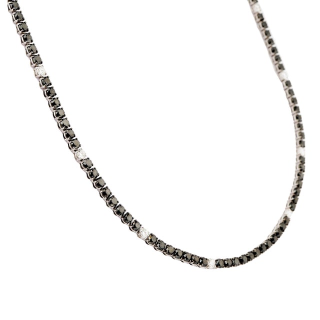 Natural diamond 27.64ct necklace in 18k god For Sale - Image 12 of 18
