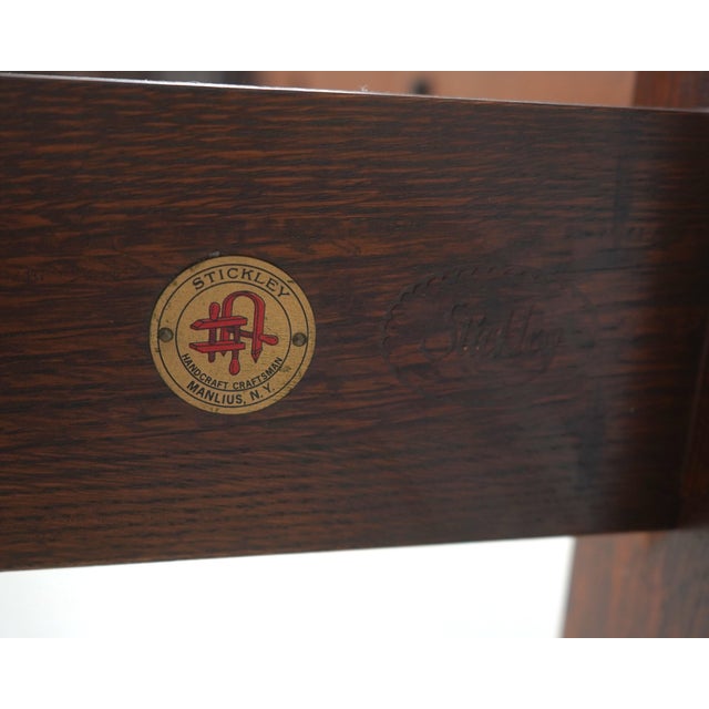 Stickley Mission Oak King Size Spindle Bed For Sale - Image 15 of 16