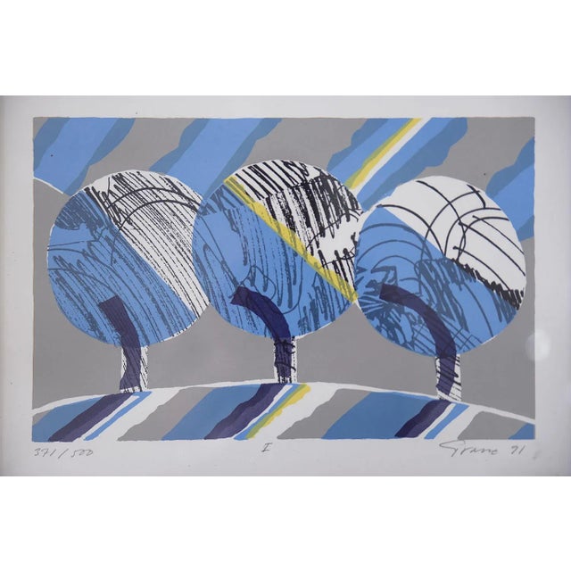 Vintern, Color Lithograph by Knut Grane, 1991 For Sale - Image 6 of 6