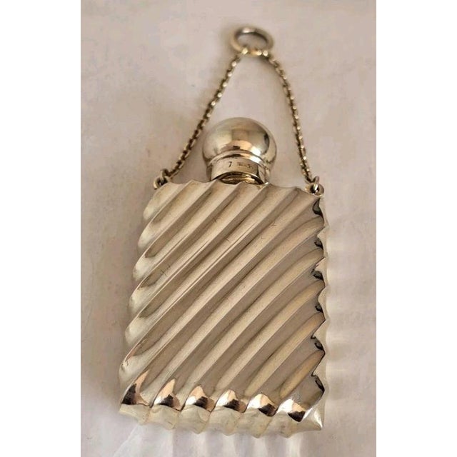 19th Century Sterling Silver Gilt Scent Bottle by Sampson Mordan, London ,1889 For Sale - Image 5 of 11