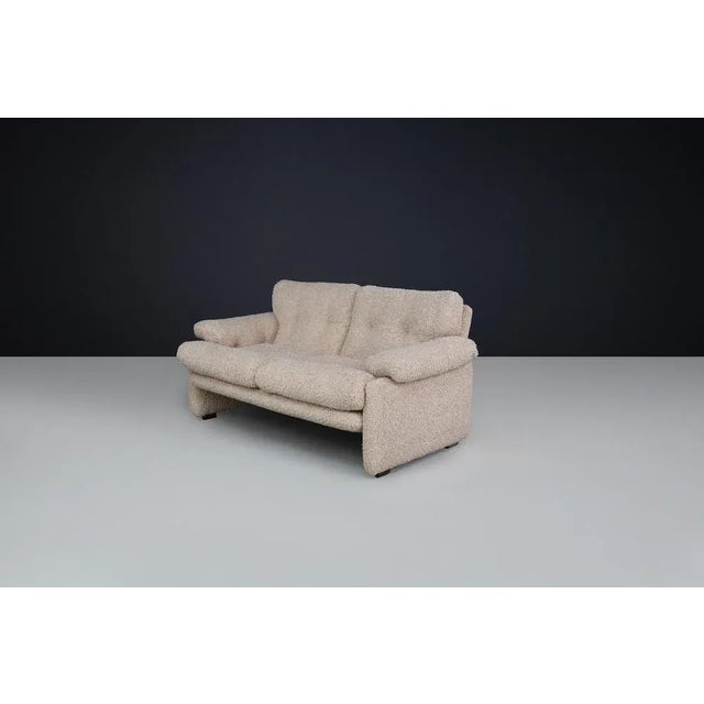 Wood Mid-Century Modern Two-Seat Coronado Sofa attributed to Tobia Scarpa for B&b Italia, 1960s For Sale - Image 7 of 11