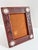 Rustic 1980s Southwestern Tooled Leather Picture Frame With Concho Accents, Holds 5x7 Photo For Sale - Image 3 of 12