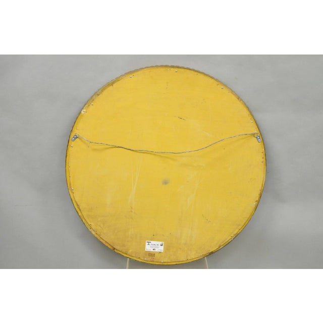 Vintage Palladio Italian Hollywood Regency Gold Gilt 39" Round Sunburst Mirror For Sale - Image 9 of 12