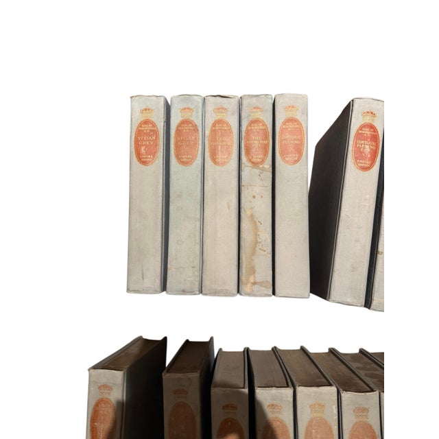 A striking antique collection of The Works of Benjamin Disraeli, Earl of Beaconsfield, published by M. Walter Dunne, New...