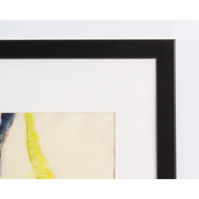 1960s Abstract Mixed Media Painting by Walter Sorge For Sale - Image 4 of 8
