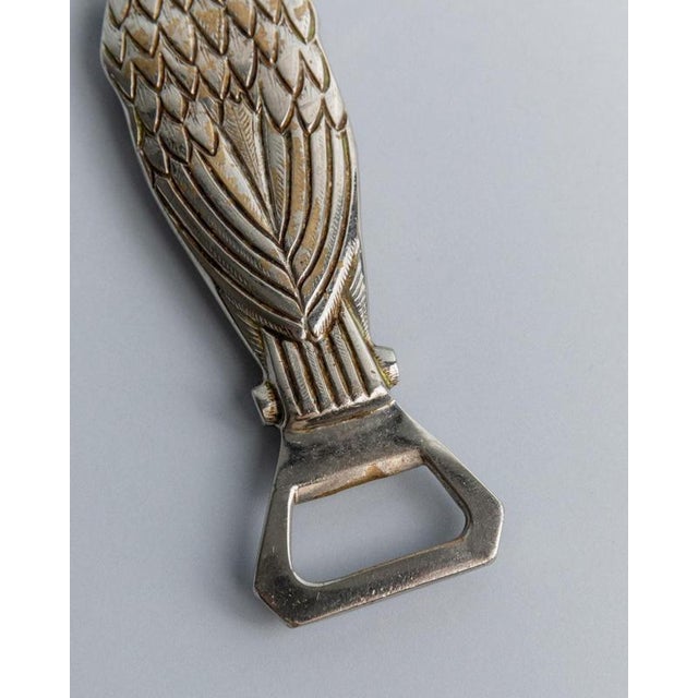 Vintage Silver-Plated Owl Bottle Opener, 1960s For Sale - Image 10 of 11