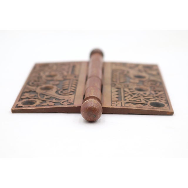 Traditional Antique Aesthetic 4 X 4. In. Bronze Butt Door Hinge For Sale - Image 3 of 4