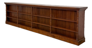 Mid 20th Century 1 of 1 Handmade Burlwood MCM Double Sided Shelf Room Divider
