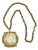 Miriam Haskell Ornate Gold Plated Asian Chinoiserie Medallion Necklace, 1950's For Sale