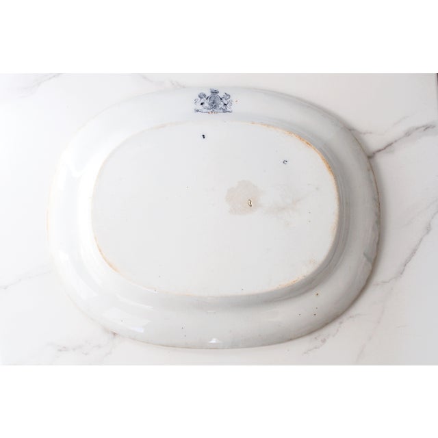 Mid 19th Century 19th C. Staffordshire Ironstone Chinoiserie Platter Birds For Sale - Image 5 of 5