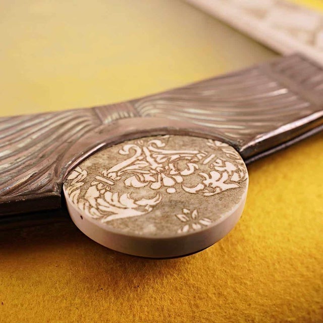 Vintage Tray in Marble and 800 Silver For Sale - Image 3 of 9