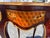 Louis XV Marquetry Side Table, Gilt Bronze Accents, Cabriole Legs Accent Table For Sale - Image 4 of 9