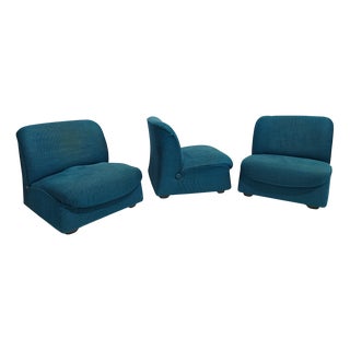 Italian Ciprea Modular Lounge Chairs by Afra and Tobia Scarpa for Cassina, 1968, Set of 3 For Sale