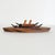 Cribbage board made in Oregon in the 1970s from richly grained myrtlewood. Carved in the form of a battleship, the board...