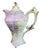 Vintage Romantic Victorian Style Tea or Coffee Pot Gilded Painted Violets For Sale - Image 9 of 9