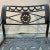 Metal Early 21st Century Neoclassical Cast Aluminum & Glass Patio Table & 4 Chairs For Sale - Image 7 of 11