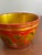 Vintage Hand Painted Folk Art Wooden Bowl For Sale - Image 4 of 9