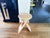 Brown Folding Wooden Stool by Adrian Reed, France, 1970 For Sale - Image 8 of 8