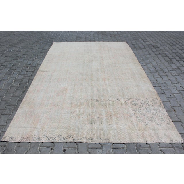 Distressed Oushak Rug - 86"x 135" For Sale - Image 13 of 13