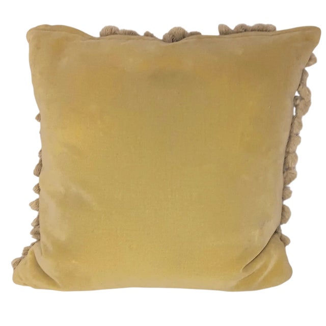 Vintage Petit Point Needlepoint Multicolor Floral Pillow With Feather Insert Off white/cream background with multicolor...