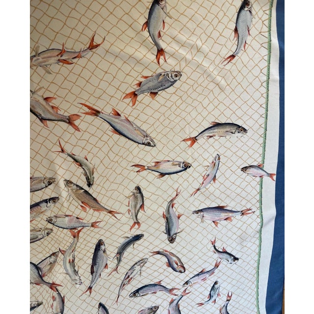 1950s Hermès Scarf « Coup De Filet » 1955 For Sale - Image 5 of 10