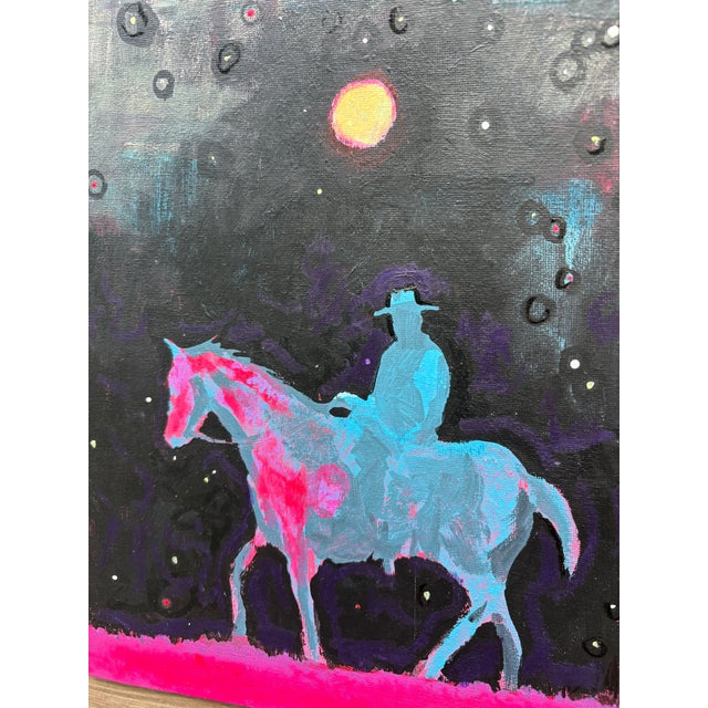 This 9 x 12 inch acrylic and tempera painting on canvas board delivers the depth of character only a painting can bring to...