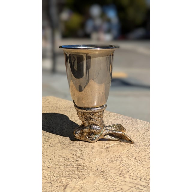Gucci Silver-Plated Stag Stirrup Cup For Sale In San Francisco - Image 6 of 7
