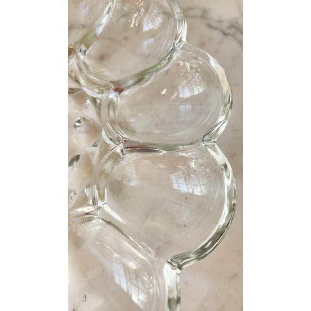 2000 - 2009 Vintage Glass Deviled Egg Serving Platter For Sale - Image 5 of 10