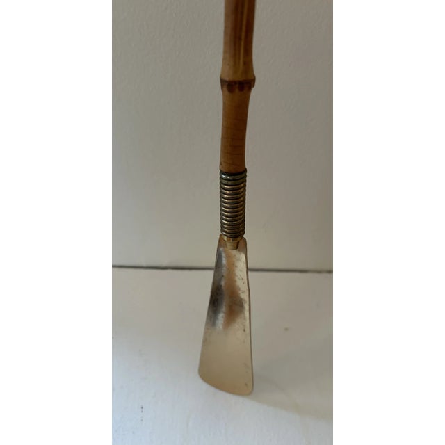 Mid 20th Century Mid Century Bamboo Horse Shoe Horn For Sale - Image 4 of 5