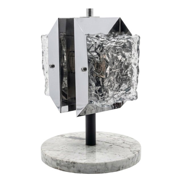 Italian Murano Glass Table Lamp, 1970s For Sale