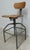 1950s Vintage Bevco Industrial Counter Swivel Bar Drafting Stool Chair Toledo Style For Sale - Image 5 of 12