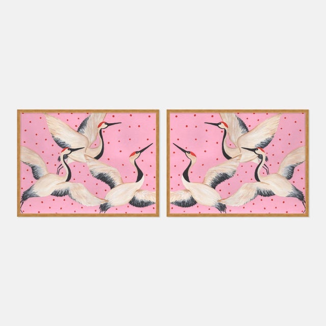 DESCRIPTION: Babette, Cleo & Estelle Diptych by Willa Heart in Gold Framed Paper, Medium Art Print SPECIFICATIONS: Type:...