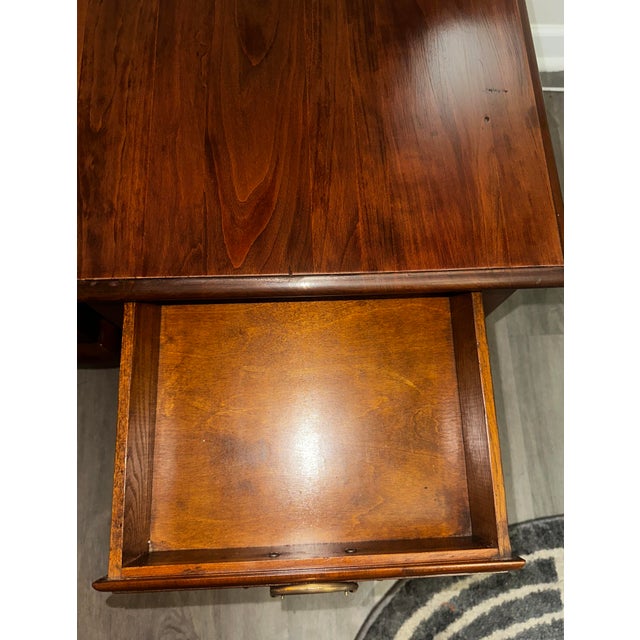 Wood Vintage Queen Anne Style Bedside Tables For Sale - Image 7 of 7
