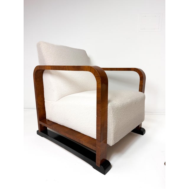 1930s 1930s Swedish Art Deco Chair and Ottoman For Sale - Image 5 of 12