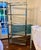 Chrome Vintage Hollywood Regency Chrome, Brass & Glass Étagère For Sale - Image 8 of 8