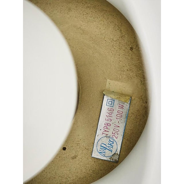Opaline Glass Table Lamp from Napako, Former Czechoslovakia, 1970s For Sale - Image 9 of 12