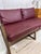 Wood Vintage Two-Seater Sofa in Red Leather by Andy Thornton, 1995 For Sale - Image 7 of 13