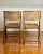 Set of 4 Mid 20th Century Tortoise Shell Style Burnt Bamboo Folding Chairs For Sale In Philadelphia - Image 6 of 12