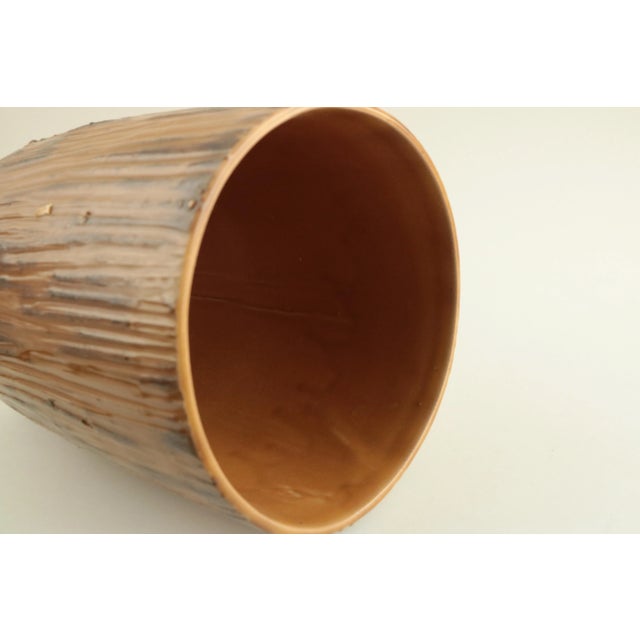 Ceramic Mid-Century Japanese Artisan Stoneware Vase For Sale - Image 7 of 9