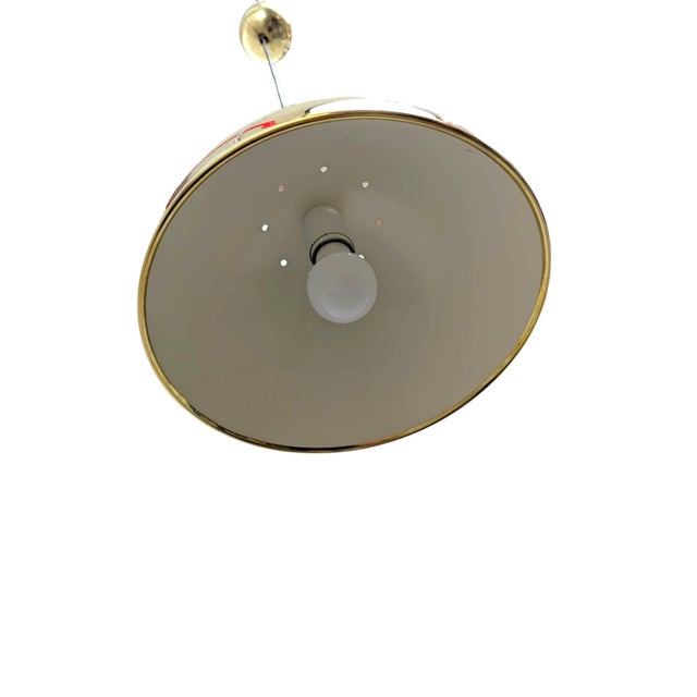 Brass Dome Pendant Lamp, 1970s For Sale - Image 4 of 9
