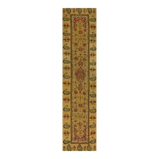 1870s Antique Brown Geometric Caucasian Shusha Karabagh Hallway Runner Rug For Sale