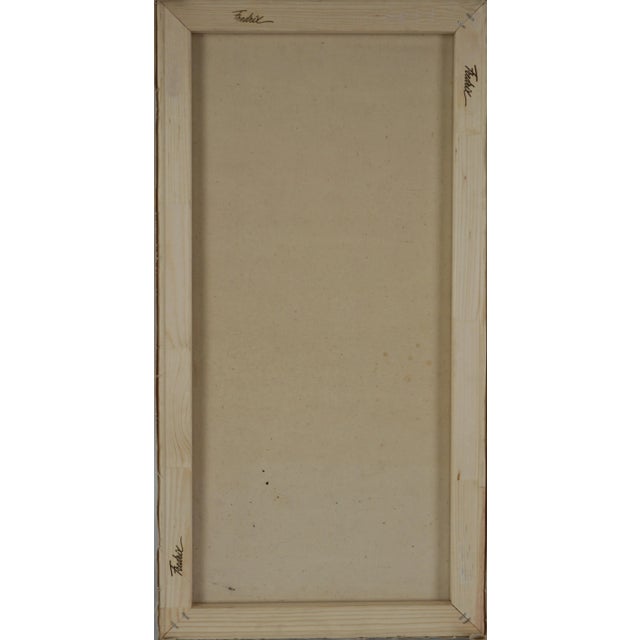 Mid Century Modern Abstracted Figurative - Man's Morning by Cynthia Bissell For Sale In Monterey, CA - Image 6 of 6