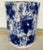 Abstract Made Goods Abstract Modern Navy, White, and Cream Linares Garden Stool For Sale - Image 3 of 3