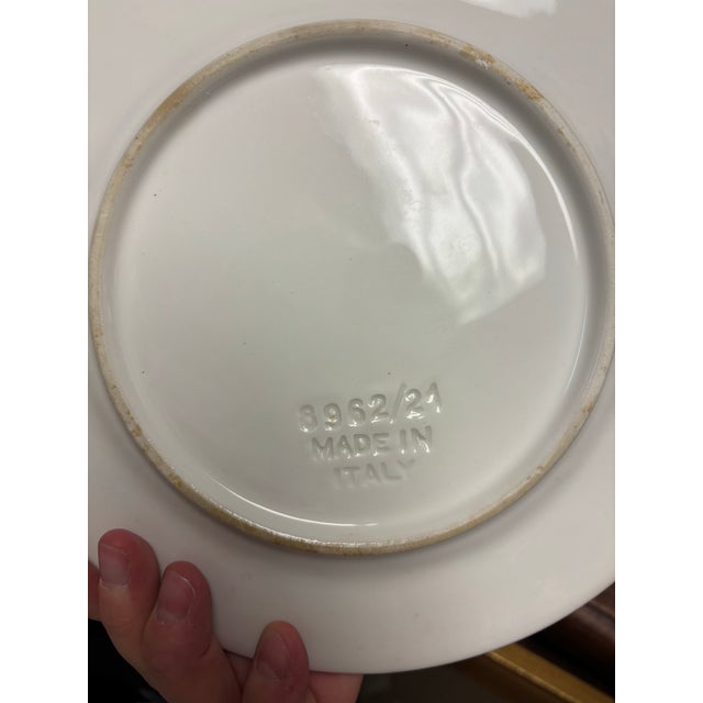 1970s Vintage Italian Mosaic Ocean Inspired Lunch Plates - Set of 6 For Sale - Image 5 of 8