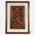A beautifully detailed vintage Southeast Asian teak bas-relief depicting an elephant before a tiered temple complex,...