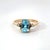 Contemporary Blue Topaz and Diamond Ring 1, Size 6.25 For Sale - Image 3 of 4